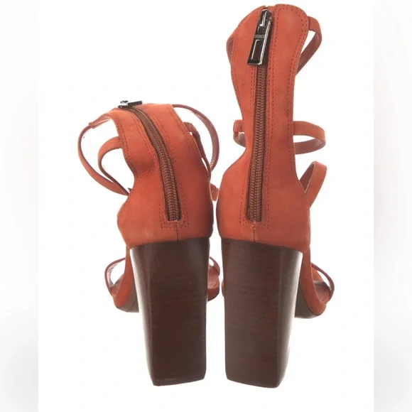 Schutz Orange Block Espandrille Heel Brazil - Picture 4 of 7